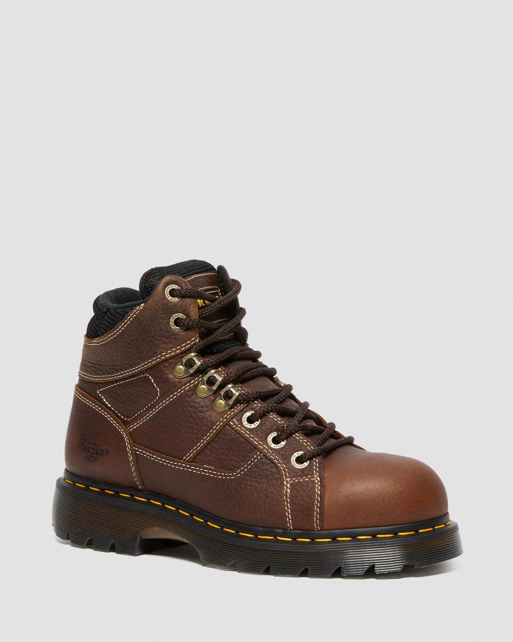 Dr Martens Ironbridge Kožené Steel Toe Pracovné Topánky Damske ( Tmavo Hnede ) SK 612-HNMEJR